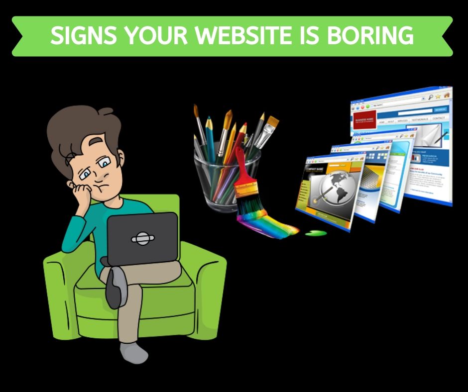 Signs your website is boring