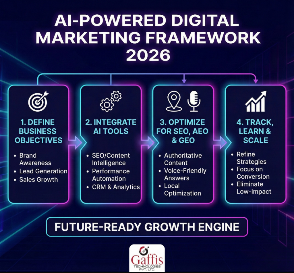 Framework of Ai powered digital marketing
